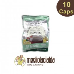 Thè al limone per macchina Bialetti 10 capsule solubili Barbaro