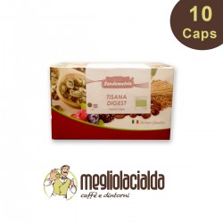 10 capsule Sandemetrio tisana digestiva compatibile Espresso Point