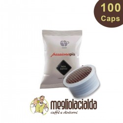 100 capsule Lollo Nero Passione Più compatibile Uno System