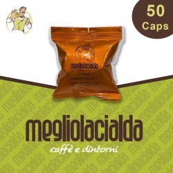 50 capsule Megliolacialda Cremoso compatibile Bialetti