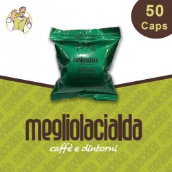 50 capsule Megliolacialda Decaffeinato compatibile Uno System