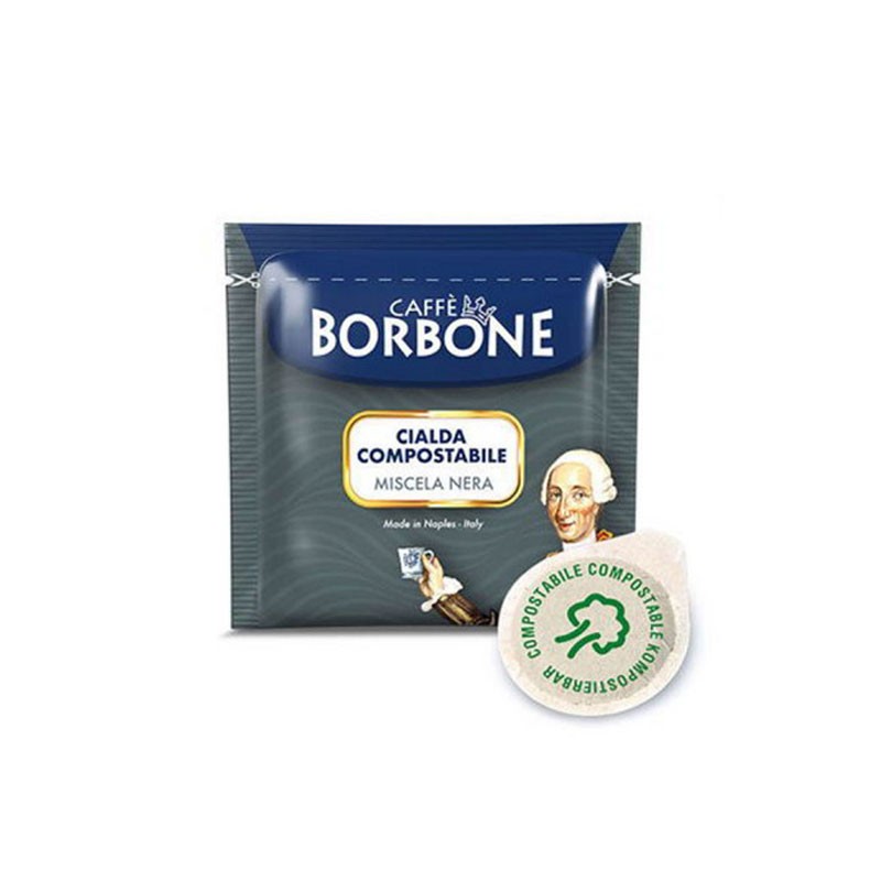 150 Cialde Borbone caffè Miscela Nera in filtro carta 44 mm ESE 150 Cialde Borbone caffè Miscela Nera in filtro carta 44 mm ESE