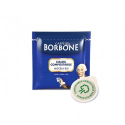 150 Cialde caffè Borbone miscela Blu in filtro carta 44 mm ese