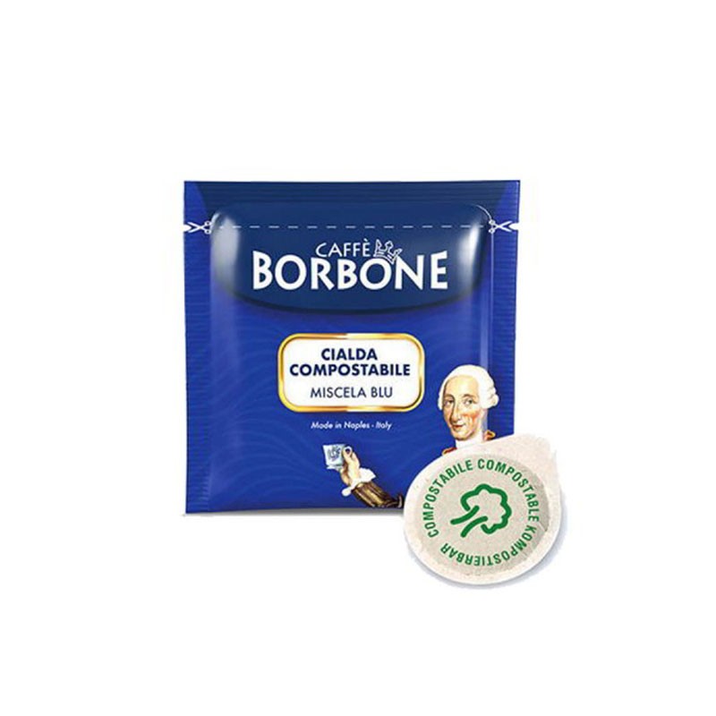 150 Cialde caffè Borbone miscela Blu in filtro carta 44 mm ese