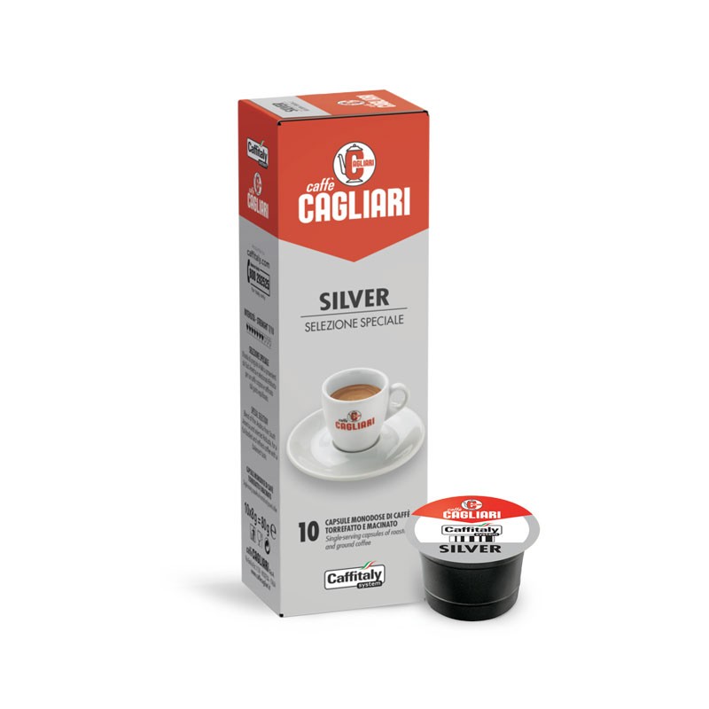 Caffe cagliari silver Caffitaly capsule confezione da 10pz Caffe cagliari silver Caffitaly capsule confezione da 10pz