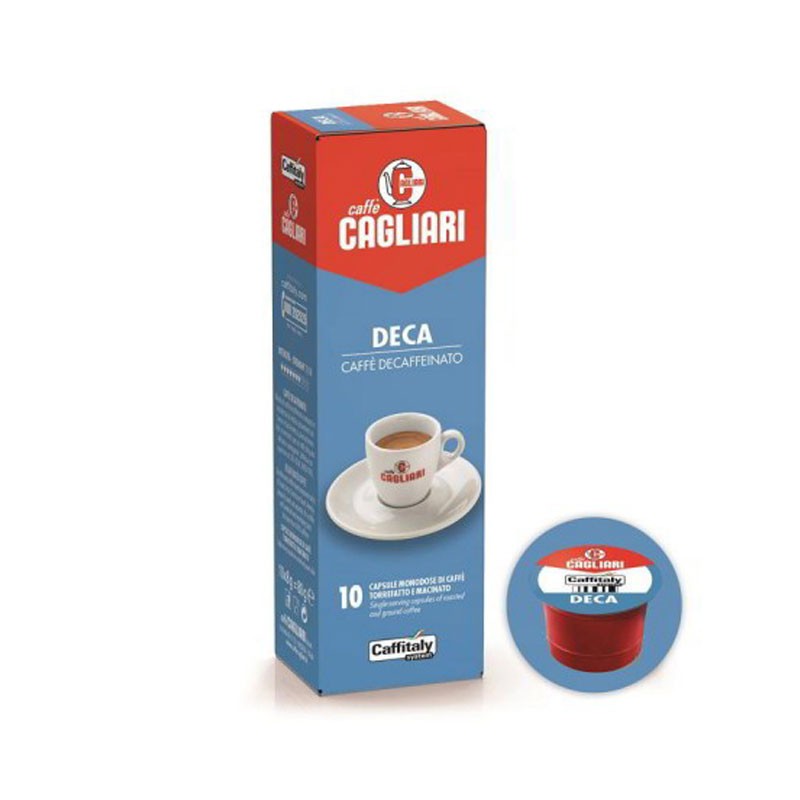 Cagliari decaffeinato Caffitaly capsule confezione da 10pz Cagliari decaffeinato Caffitaly capsule confezione da 10pz
