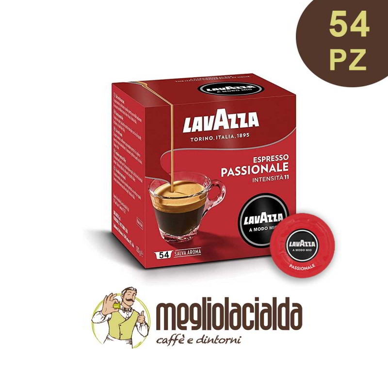 54 capsule Lavazza originali A Modo Mio Passionale, vendita online