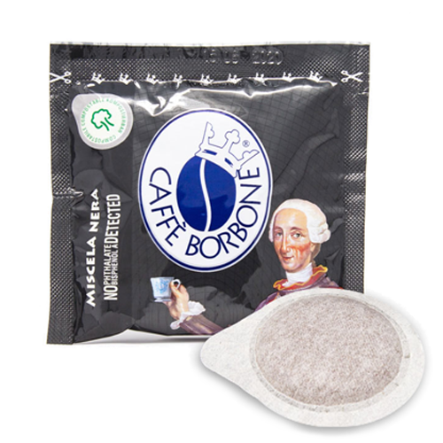 Scopri i prezzi dei vari formati di cialde della Miscela nera di Caffè Borbone