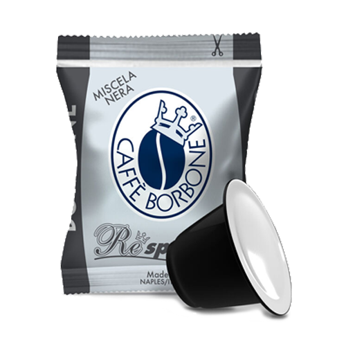 Scopri il prezzo dei vari formati delle capsule della Miscela Nera di Caffè Borbone